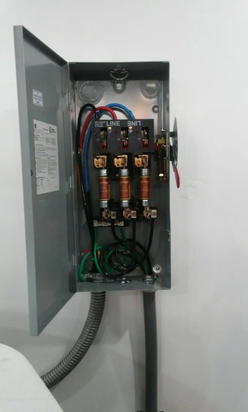 Three-phase disconnect switch installed for Electrical Wiring & Rewiring in Polk City