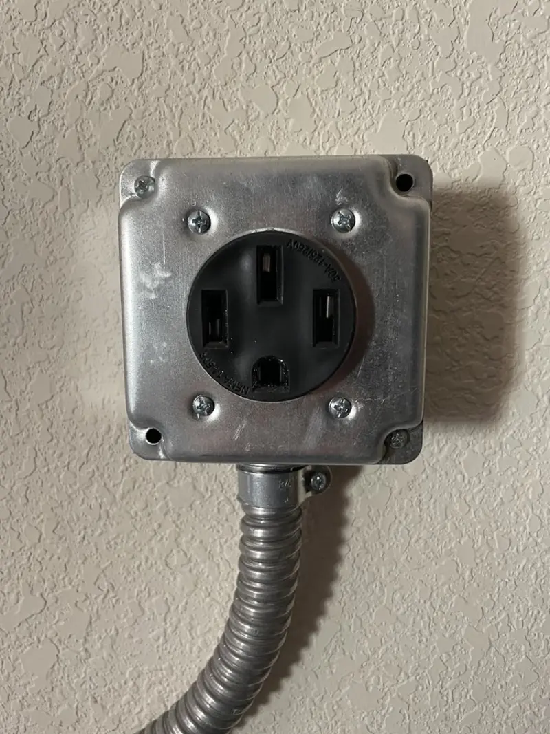 NEMA 14-50 outlet installed for Smart Home Electrical in Polk City